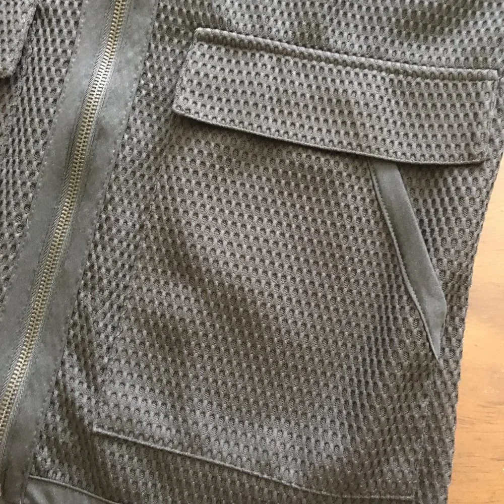 Zara Black Long Mesh Sport Hooded Jacket High Low - Picture 6 of 11